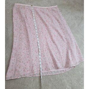 Liz Claiborne First Issue Pink Floral Skirt Size 18